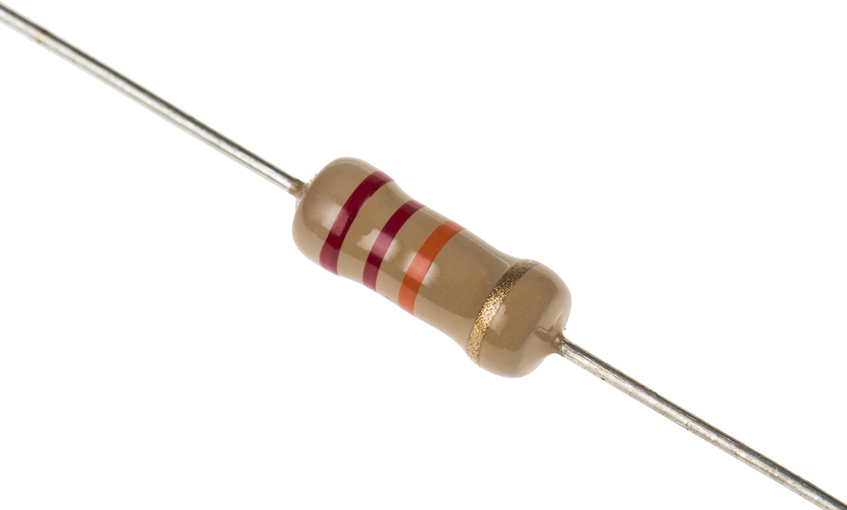 TE Connectivity 22kΩ Carbon Film Resistor 1W ±5% CFR100J22K