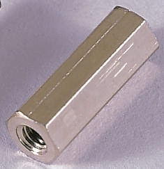 Essentra Standoff, M4 x M4 Thread, 12mm Body, Brass, Female/Female