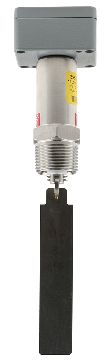 Gems Sensors FS-550E Series Paddle Flow Sensor for Liquid, 15 L/min Min, 125 L/min Max