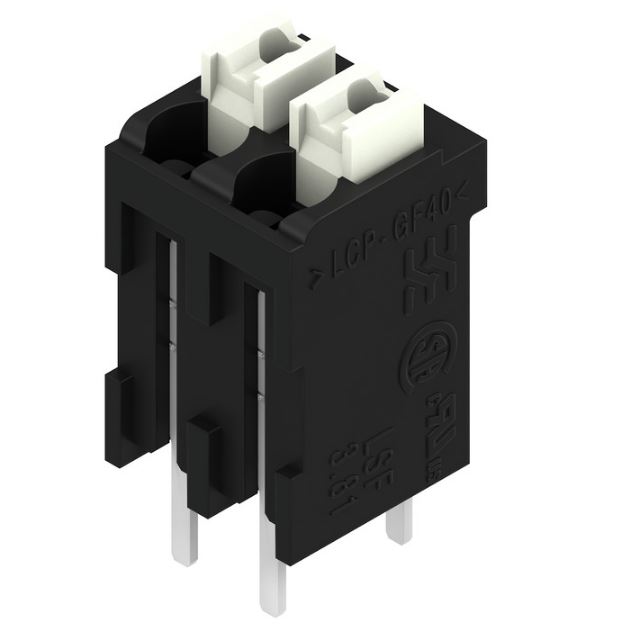 Weidmuller LSF Series PCB Terminal Block, 2-Contact, 3.81mm Pitch, Surface Mount, 1-Row, Through Hole Termination