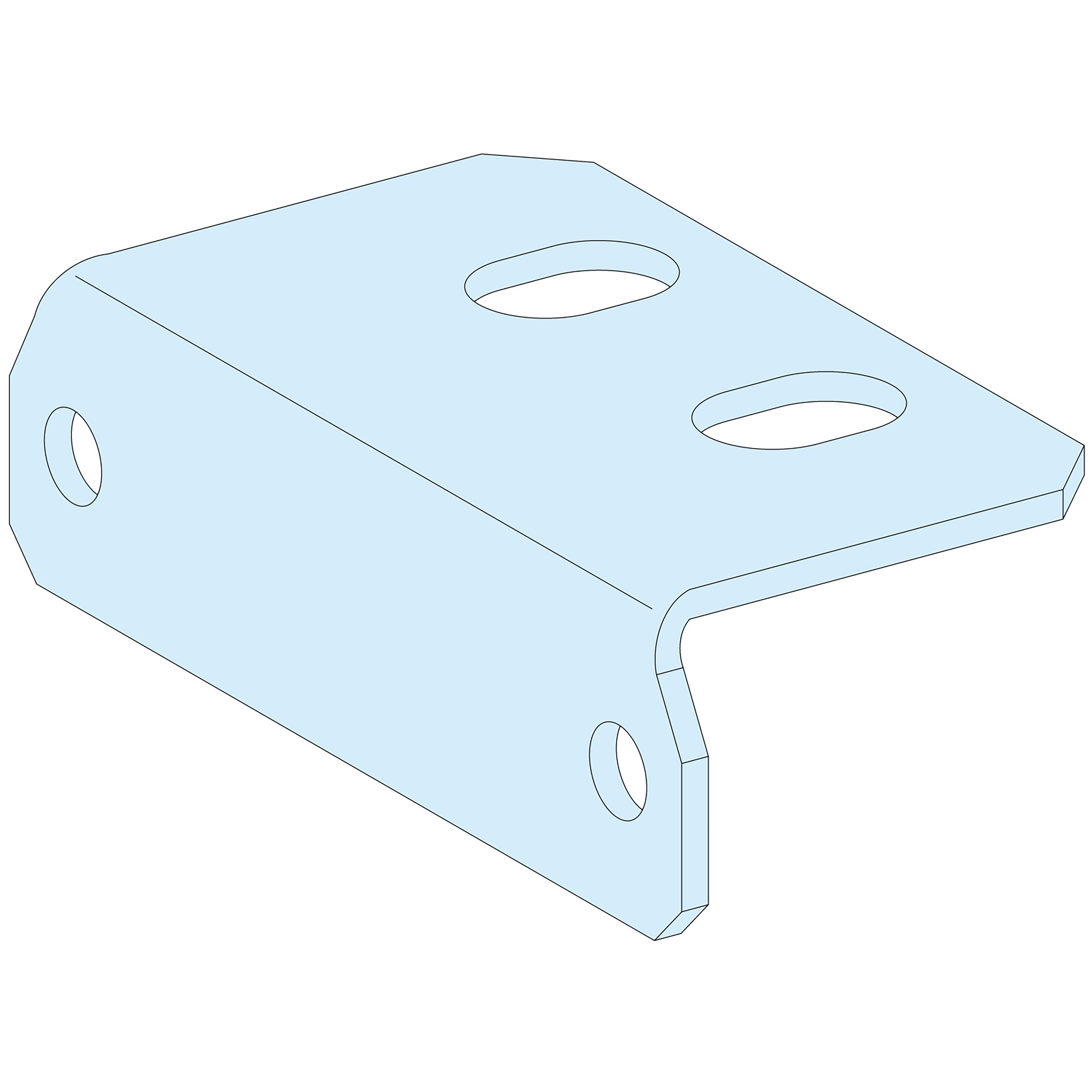 Schneider Electric Cable Clamp, Wedge, 45.5mm x 25 mm, Natural, Pk-1