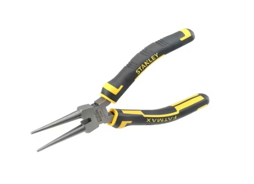 Stanley 0-84-496 4-Piece Pliers, 170 mm Overall, Flat Tip, 6in Jaw