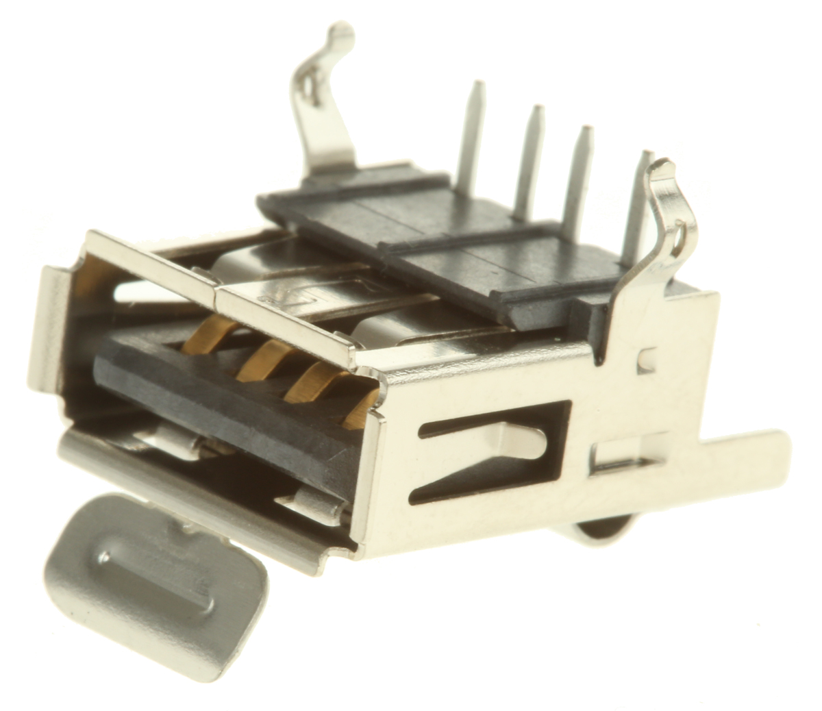 Amphenol Communications Solutions Right Angle, Socket- Single Port Type A USB Connector
