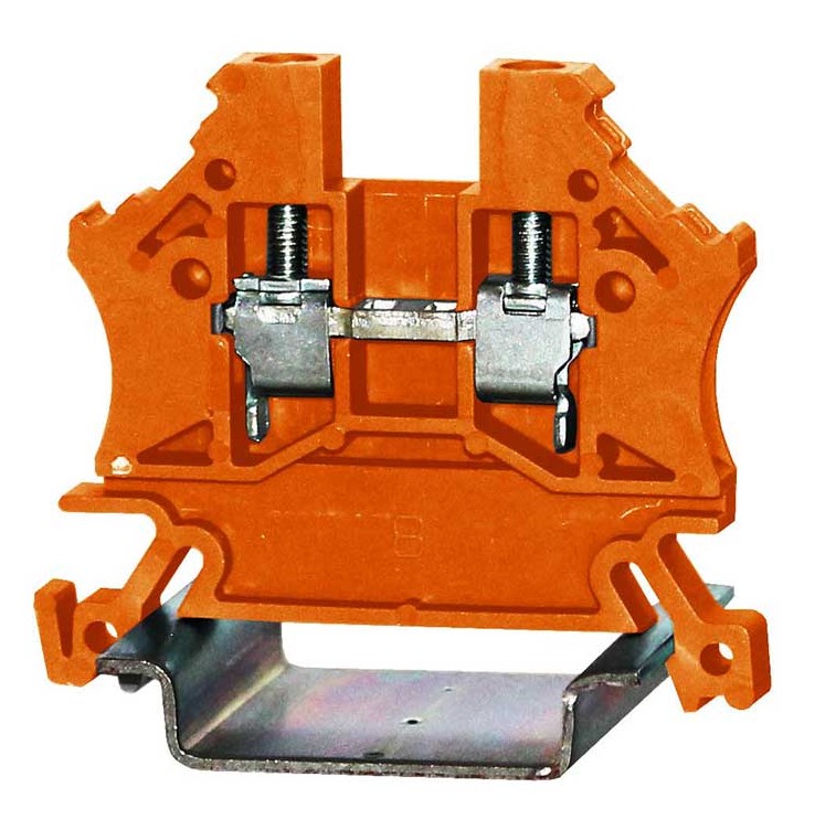 RS PRO Orange, Single-Level, Cage Clamp Termination