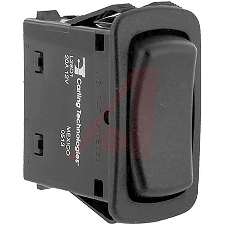 Carling Technologies DPDT, (On)-Off-(On) Rocker Switch Panel Mount
