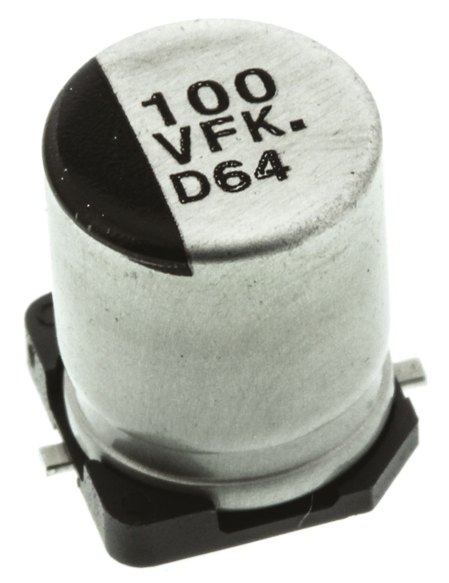 Panasonic 100μF Aluminium Electrolytic Capacitor 35V dc, Surface Mount - EEEFK1V101AP
