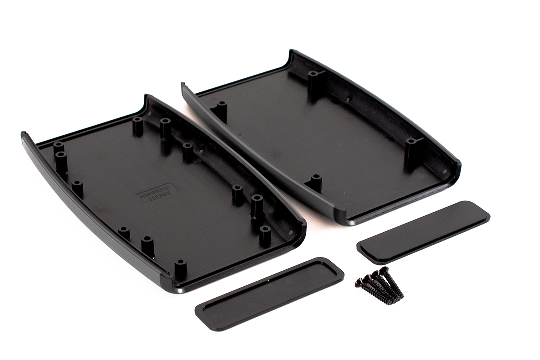 Hammond 1553 Series Black Plastic Hand Held Enclosure, Integral Battery Compartment, IP54, 147 x 89 x 25mm