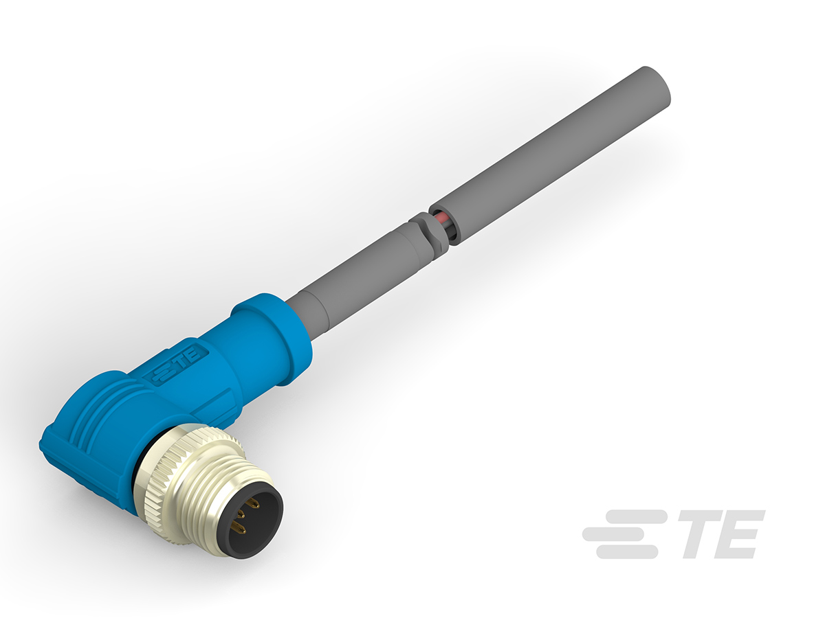 TE Connectivity Male 5 way M12 to Free End Sensor Actuator Cable, 5 m
