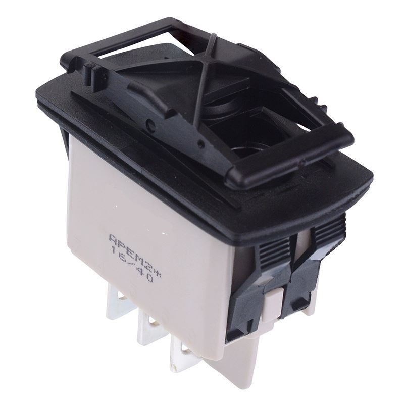 APEM Illuminated SPST, On-Off Rocker Switch Panel Mount