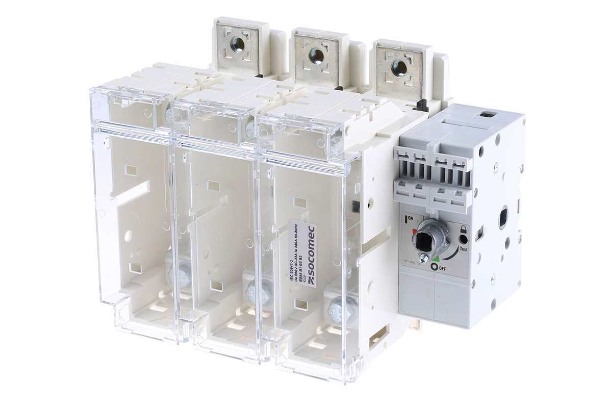 Socomec Fuse Switch Disconnector, 3 Pole, 250A Max Current