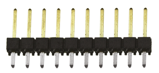 Samtec TSW Series Straight Through Hole Pin Header, 10 Contact(s), 2.54 mm Pitch, 1 Row, Unshrouded