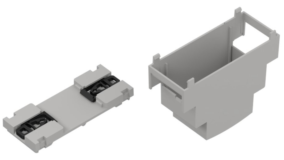 RS PRO DIN Rail Enclosure Enclosure Type, 36 x 90 x 67mm, ABS DIN Rail Enclosure