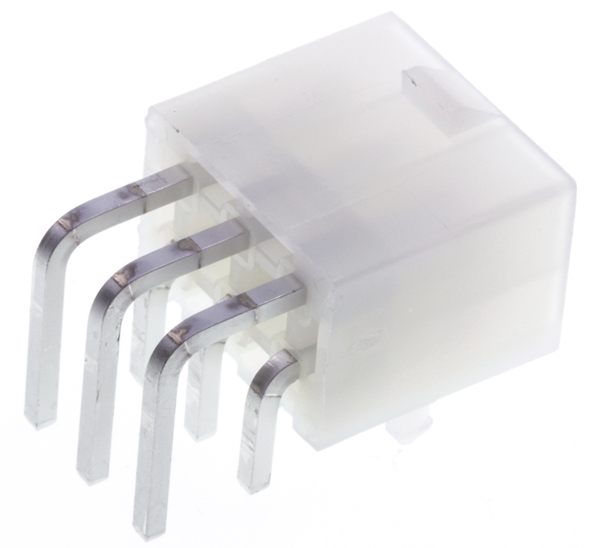 Molex Mini-Fit Jr Series Right Angle Through Hole PCB Header, 6 Contact(s), 4.2 mm Pitch, 2 Row, Shrouded