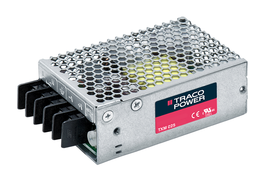 TRACOPOWER Switching Power Supply, TXM 025-105, 5V dc, 5A, 25W, 1 Output, 90 → 264V ac Input Voltage