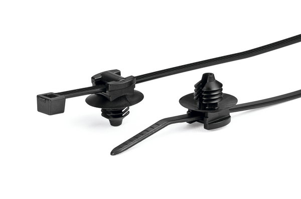 HellermannTyton Cable Tie, 150mm x 3.5 mm, Black Nylon, Pk-500