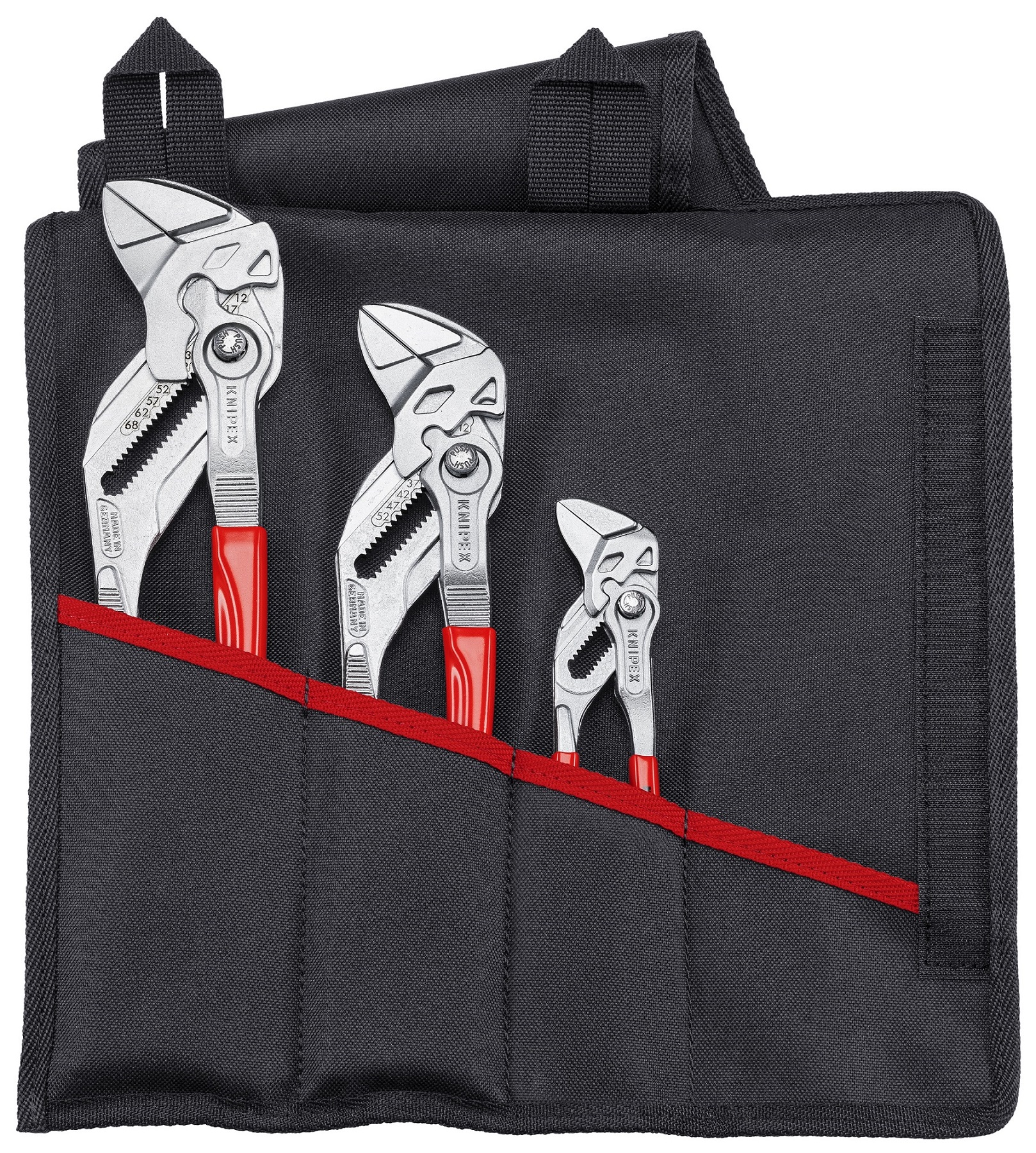 Knipex 00 19 55 S7 3-Piece Plier Set, Angled Tip, 150 mm, 250 And 300 mm Overall