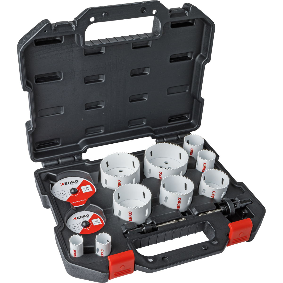 ERKO Bi-metal 22 → 86mm Hole Saw Set