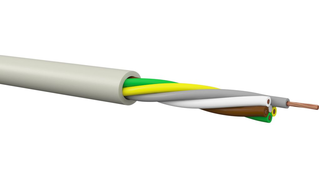 Kabeltronik 4104 Series Multicore Industrial Cable, 4 Cores, 0.25 mm², 24 AWG, 100m, Unshielded Shield, Multicore Cable