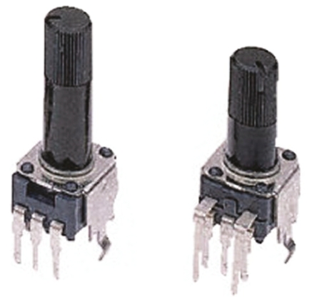 Alps Alpine RK09K 10kΩ Rotary Carbon Film Potentiometer, Panel Mount (Through Hole), RK09K1130C17