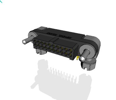 Amphenol Socapex MHDAS Series Right Angle PCB PCB Header, 20 Contact(s), 1.27 mm Pitch, 2 Row, Shrouded