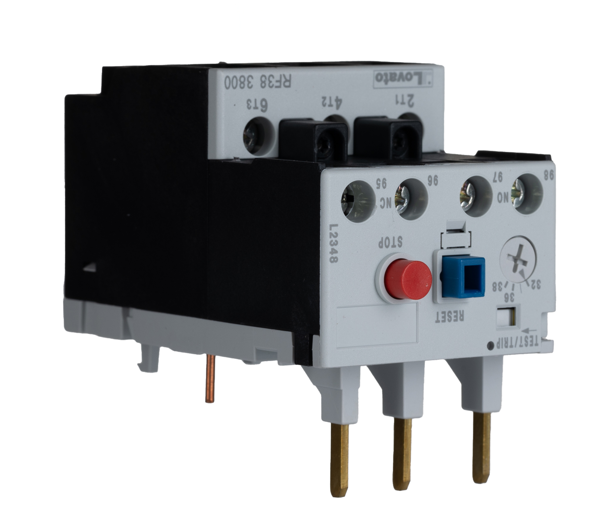 Lovato RF38 Thermal Overload Relay, 32 → 38 A F.L.C, 38 A Contact Rating, 3P