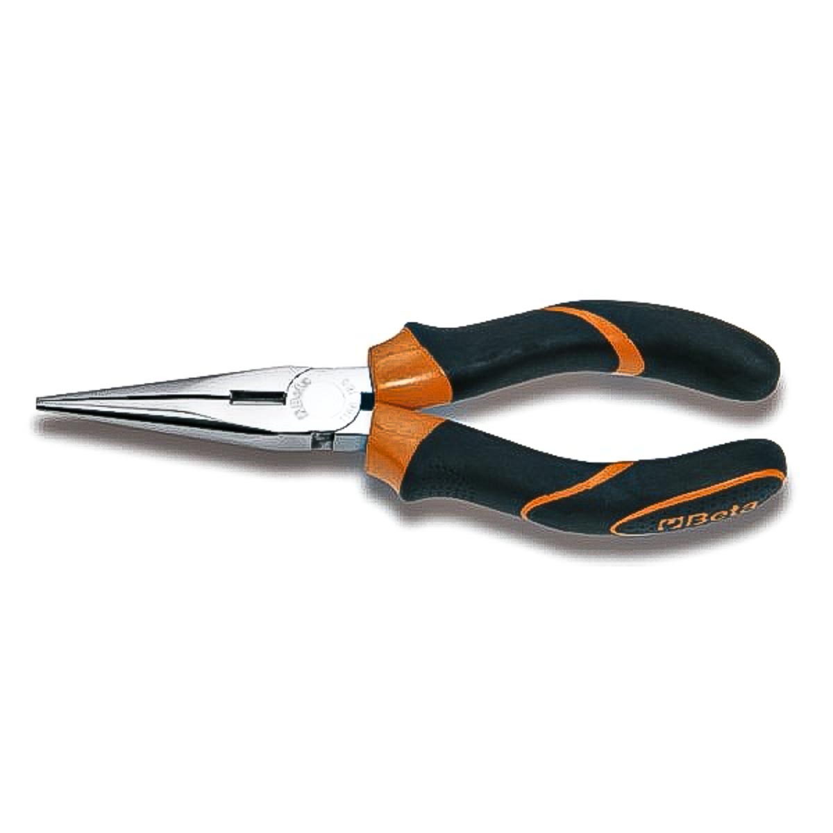 BETA Long Nose Pliers, 160 mm Overall, Straight Tip, 56mm Jaw
