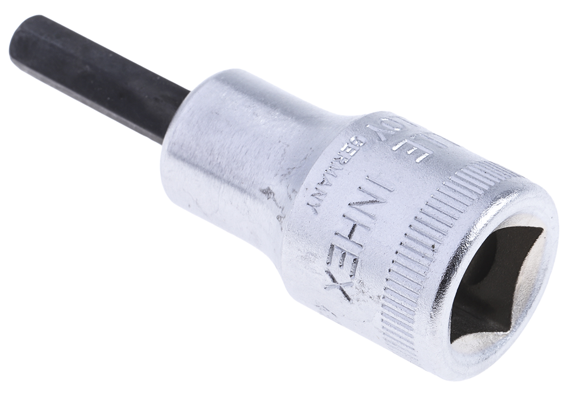 STAHLWILLE 3/8 in Drive Bit Socket, Hex Bit, 5mm, 52 mm Overall Length