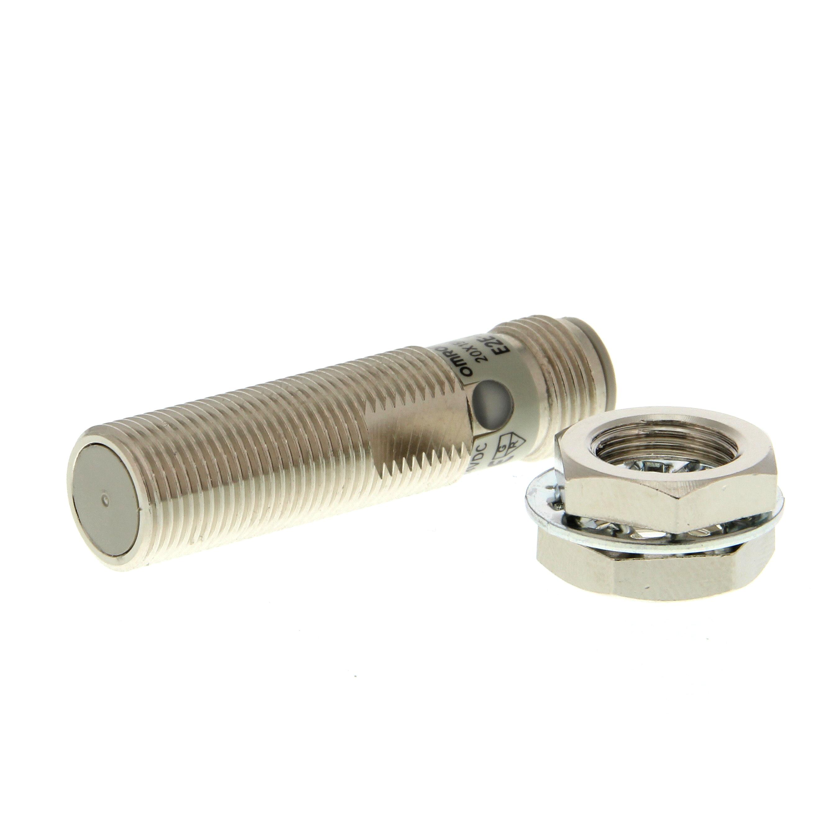 Omron Inductive Threaded Barrel Proximity Sensor, M12, 3 mm Detection, 12 → 24 V dc