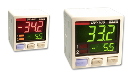 Panasonic Pressure Sensor, -1bar Min, 10bar Max, 2x PNP-NO/NC Output, Relative Reading