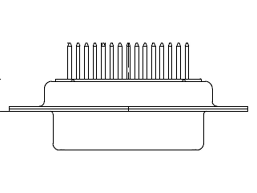 FCT from Molex 172704 25 Way D-sub Connector Socket, 2.84mm Pitch
