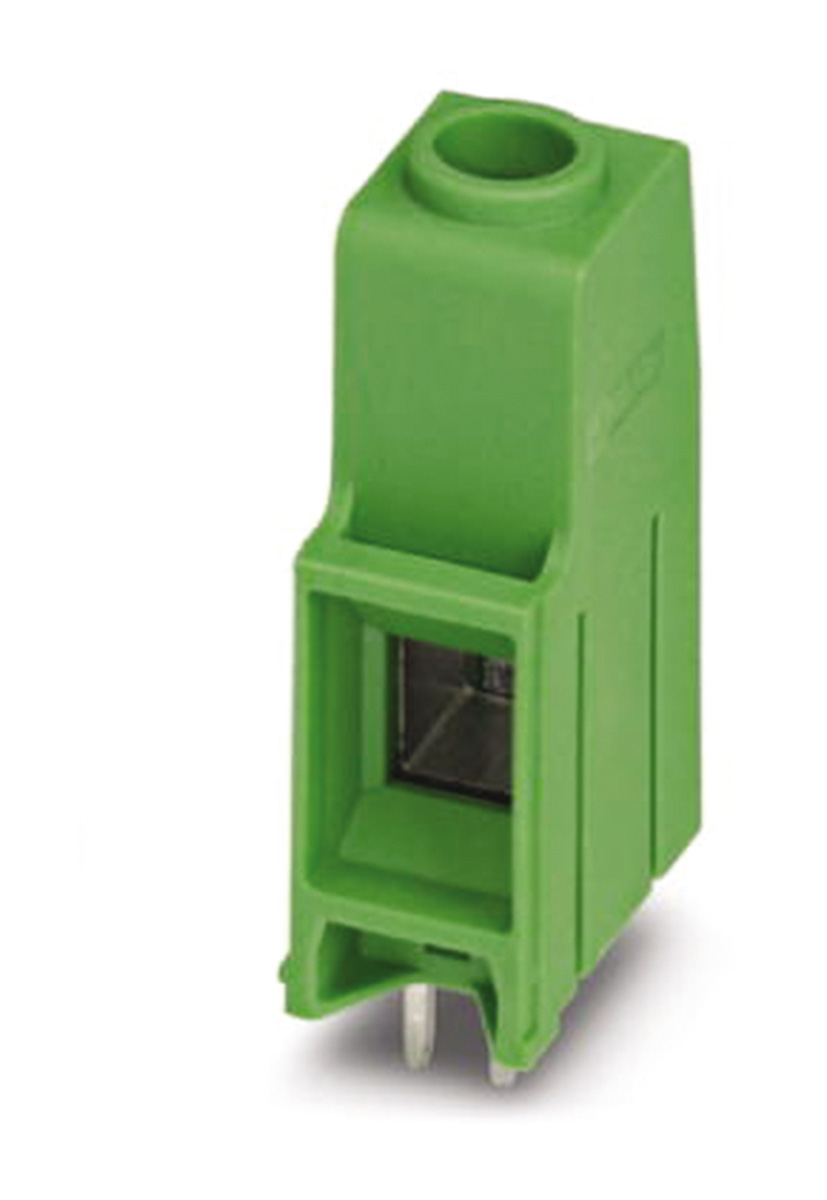 Phoenix Contact MKDS 10 HV/ 1-F-10.16 Series PCB Terminal Block, 1-Contact, 10.16mm Pitch, Through Hole Mount, Screw