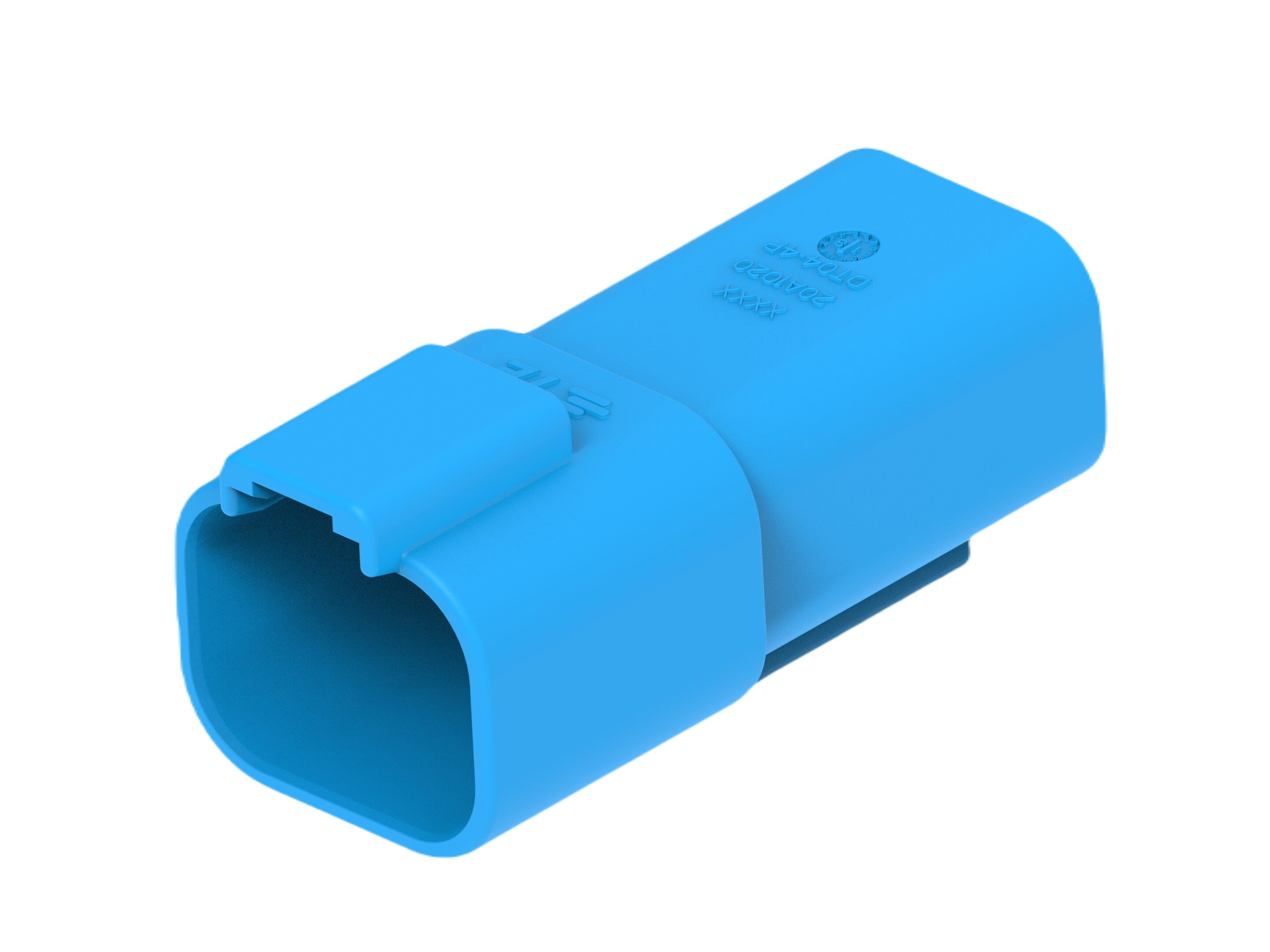 TE Connectivity, DT04-4P Automotive Connector Plug Blue Cable 4 Way, Cable Termination DT04-4P-TN07