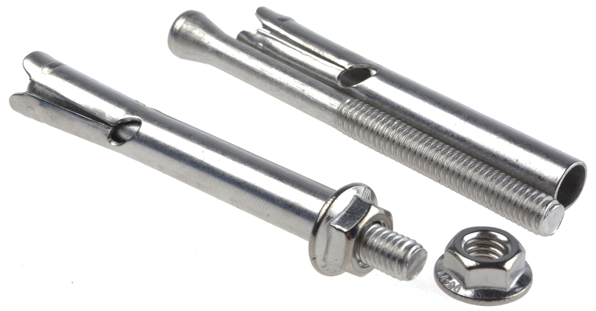 RS PRO Stainless Steel Masonry Fixing 65mm, 8mm Fixing Hole