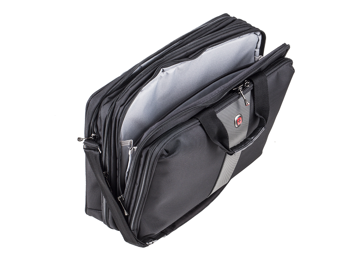 Wenger Legacy 17in  Laptop Briefcase, Black