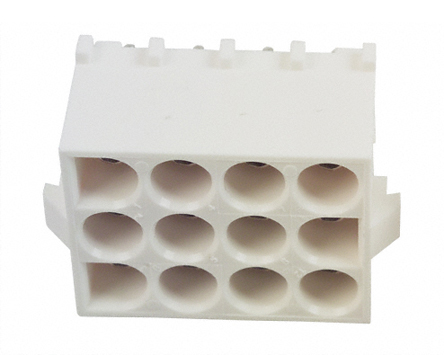 TE Connectivity Universal MATE-N-LOK Series Straight Through Hole PCB Header, 12 Contact(s), 6.35 mm Pitch, 3 Row,
