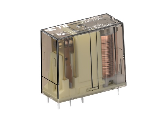 TE Connectivity PCB Mount Power Relay, 12V dc Coil, 16A Switching Current, SPDT