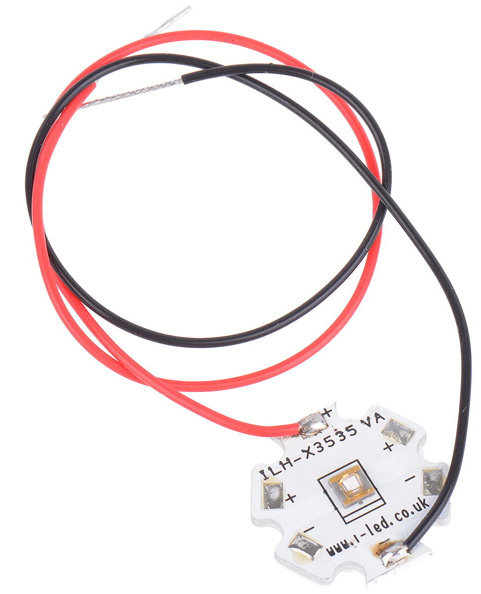 ILH-XO01-S410-SC211-WIR200. Intelligent LED Solutions, N3535 1 Powerstar Series UV LED, 420nm 400mW 125 °, 4-Pin