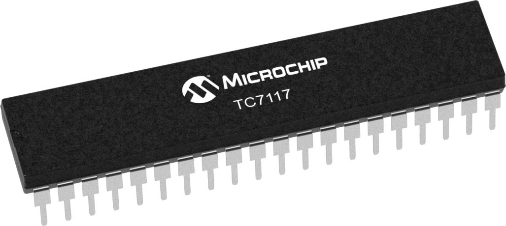 Microchip TC7117CPL LED Driver IC, 15 V 16 mA 40-Pin PDIP