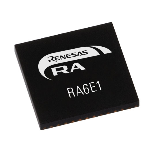 Renesas Electronics R7FA6E10F2CNE#AA0, 32 bit ARM Cortex M33, RA6E1 Microcontroller, 200 MHz, 1024kB FLASH, 48-Pin QFN
