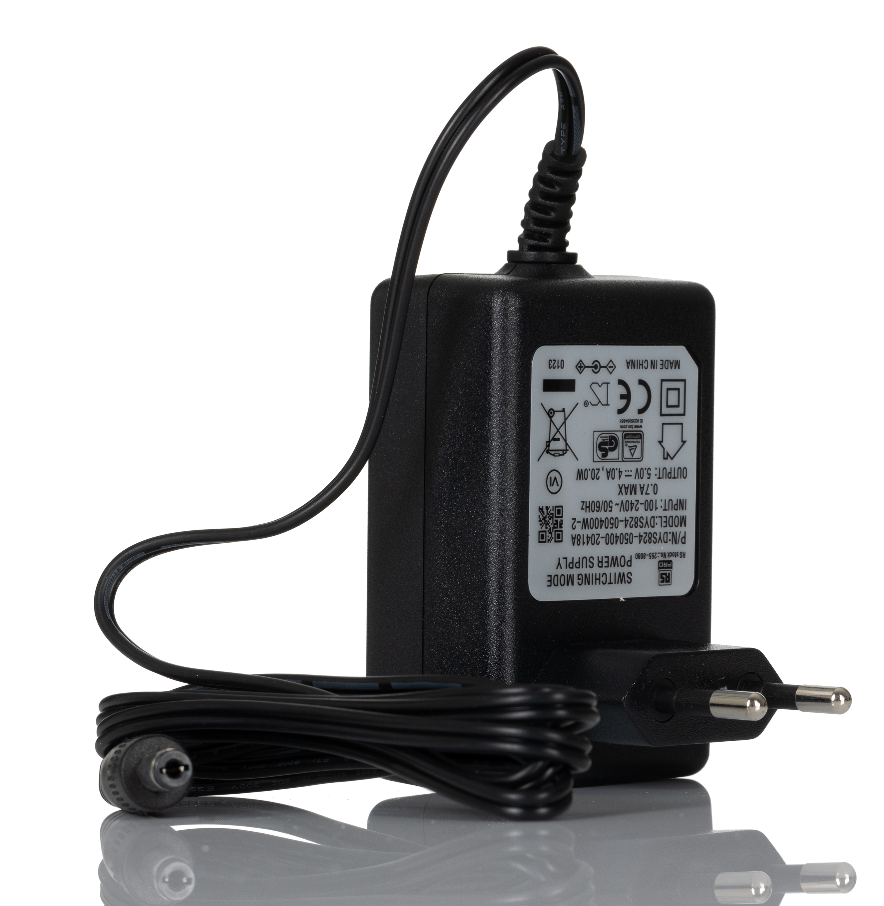 RS PRO 20W Plug-In AC/DC Adapter 5V Output, 4A Output