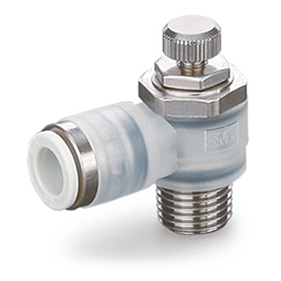 SMC AS2 Series Threaded Pneumatic Silencer & Exhaust Restrictor Function Fitting, R 1/8 Inlet Port, 6mm Tube Inlet
