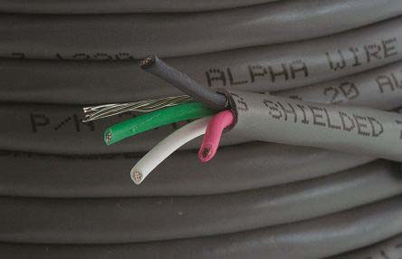 Alpha Wire Alpha Essentials Communication & Control Control Cable, 4 Cores, 0.56 mm² 20 AWG, Screened, 30 m, Grey