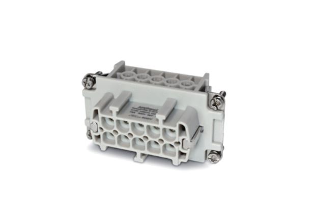 Amphenol Industrial Heavy Duty Power Connector Insert, 16A, Female, C146 Series, 10 Contacts