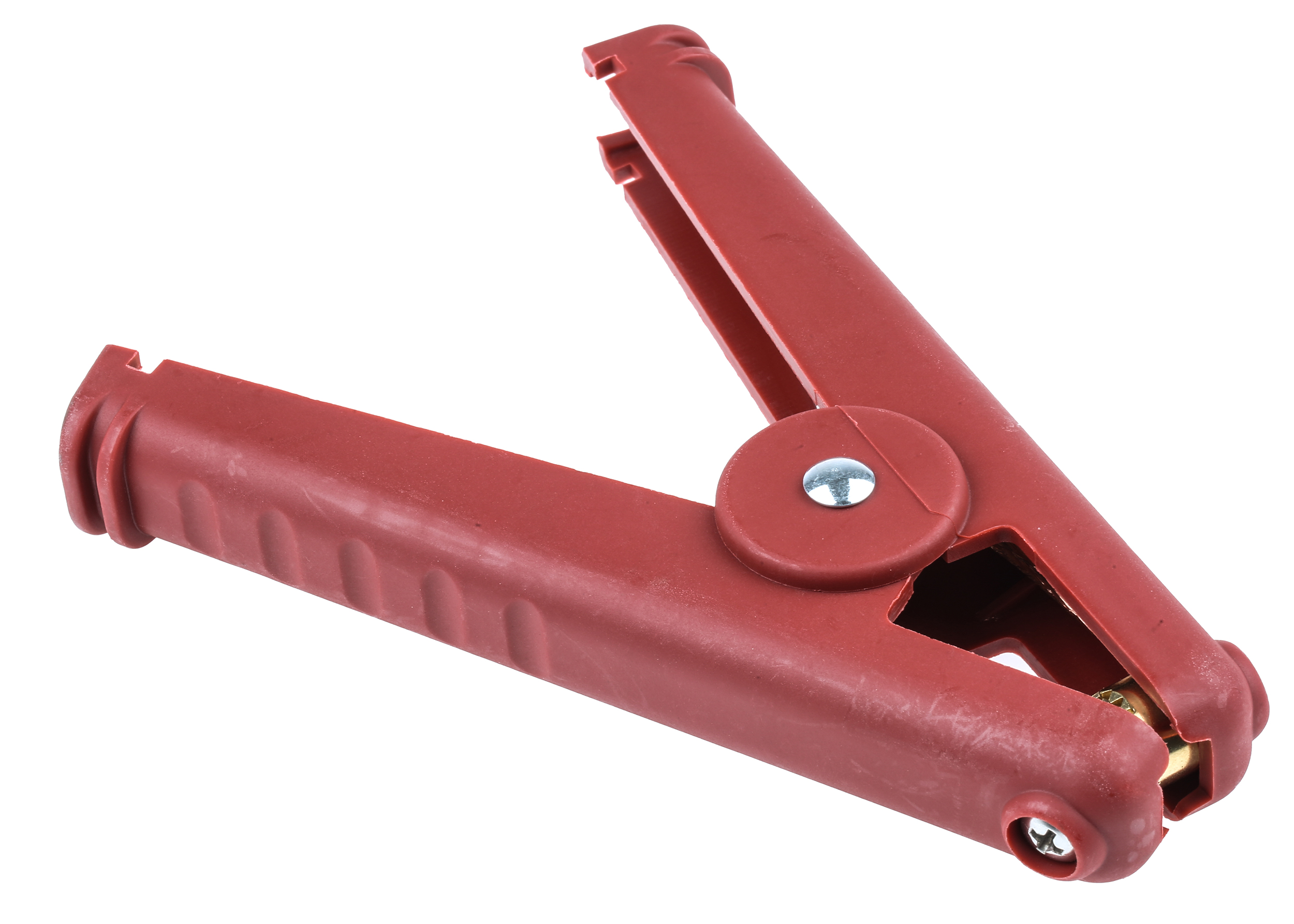 Mueller Electric Crocodile Clip, Copper Contact, 400A, Red