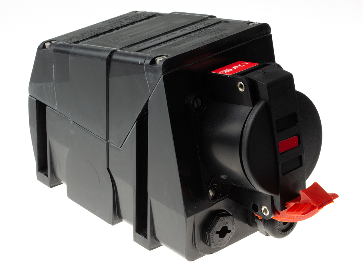 Emerson Appleton Surface Mount 3P + N + E Industrial Power Socket ATEX, IECEx, Rated At 16A, 380-415Vac 50/60Hz