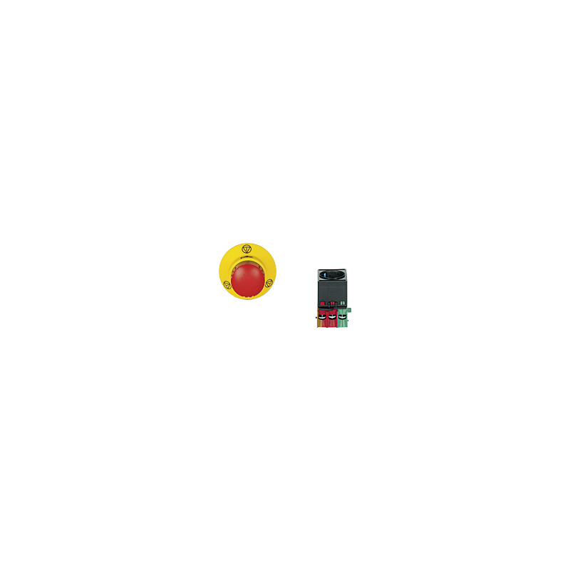 Pilz 400445 Series Emergency Stop Push Button, 22.3mm Cutout, DPST