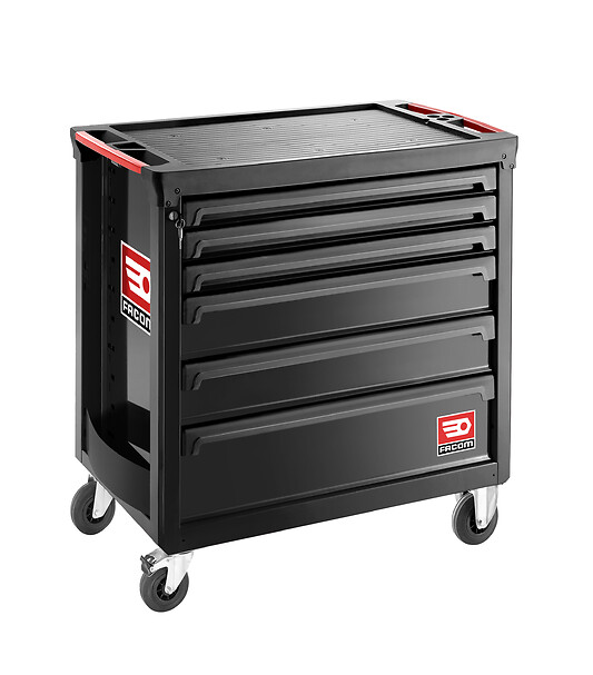 Facom 6 Drawer Polypropylene Wheeled Tool Cabinet