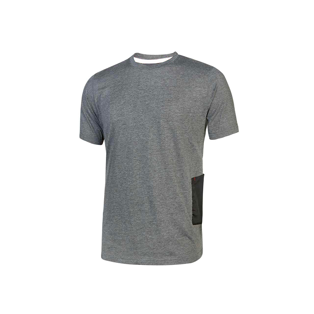 UPower Grey 10% Viscose, 90% Cotton Short Sleeve T-Shirt, UK- 3XL, EUR- 4XL