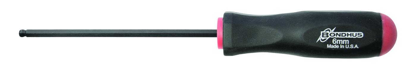 Bondhus Ball End Hexagon  Screwdriver, 6mm Tip
