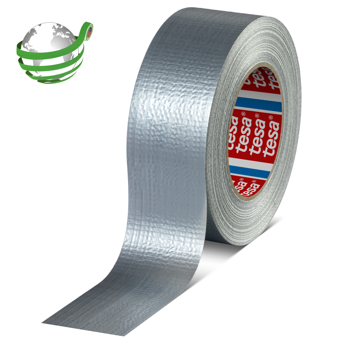 Tesa Tesa 60462 60462 Duct Tape, 50m x 50mm, Silver, Rubber Finish